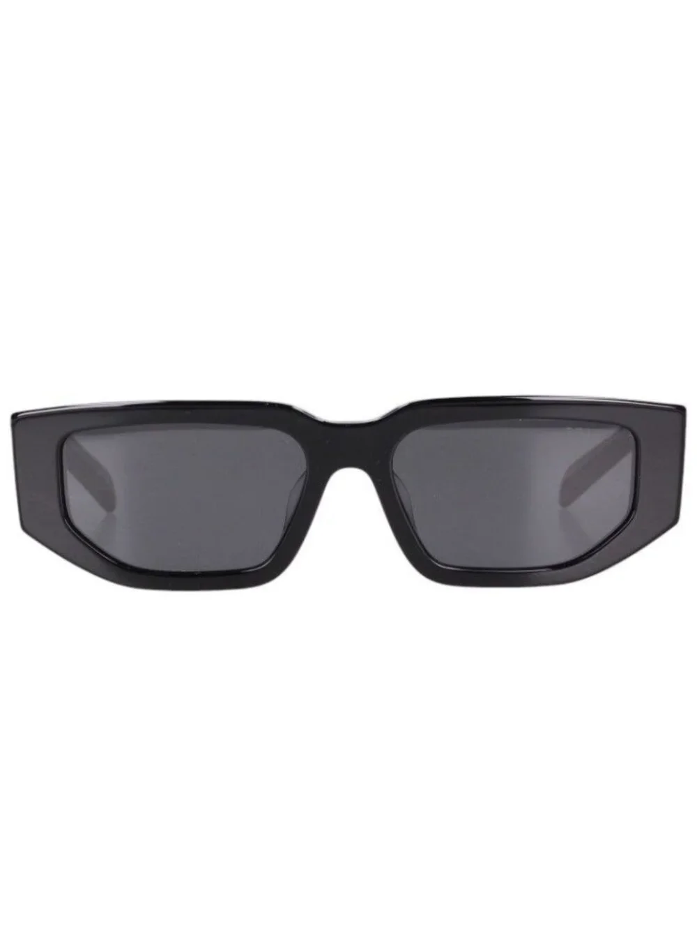 Prada Square Frame Sunglasses with Triangle Plate 55 Eyewear